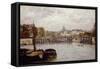 The Pont De L'Estacade, Paris-Stanislas Victor Edouard Lepine-Framed Stretched Canvas