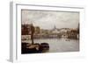 The Pont De L'Estacade, Paris-Stanislas Victor Edouard Lepine-Framed Giclee Print