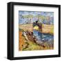 The Pont de Langlois, Arles-Vincent van Gogh-Framed Giclee Print