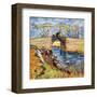 The Pont de Langlois, Arles-Vincent van Gogh-Framed Giclee Print