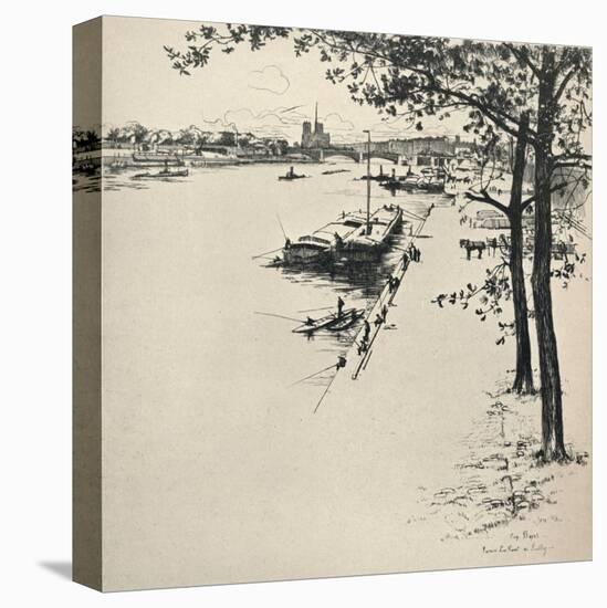 'The Pont de Sully', 1915-Eugene Bejot-Stretched Canvas