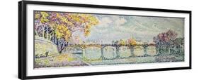 The Pont des Arts, 1928-Paul Signac-Framed Giclee Print