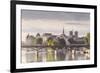 The Pont Des Arts with Ile De La Cite in the Background, Paris, France, Europe-Julian Elliott-Framed Photographic Print