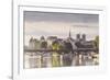 The Pont Des Arts with Ile De La Cite in the Background, Paris, France, Europe-Julian Elliott-Framed Photographic Print