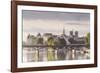 The Pont Des Arts with Ile De La Cite in the Background, Paris, France, Europe-Julian Elliott-Framed Photographic Print