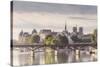 The Pont Des Arts with Ile De La Cite in the Background, Paris, France, Europe-Julian Elliott-Stretched Canvas