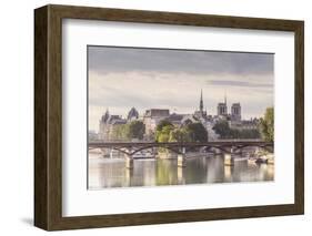 The Pont Des Arts with Ile De La Cite in the Background, Paris, France, Europe-Julian Elliott-Framed Photographic Print