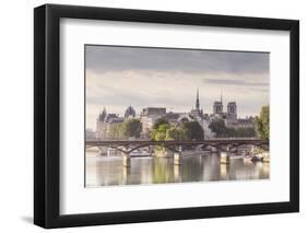 The Pont Des Arts with Ile De La Cite in the Background, Paris, France, Europe-Julian Elliott-Framed Photographic Print