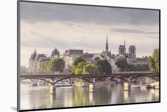 The Pont Des Arts with Ile De La Cite in the Background, Paris, France, Europe-Julian Elliott-Mounted Photographic Print