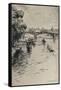 The Pont Du Carrousel, 1915-Frank Milton Armington-Framed Stretched Canvas