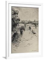 The Pont Du Carrousel, 1915-Frank Milton Armington-Framed Giclee Print