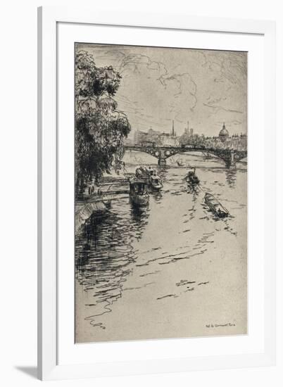 The Pont Du Carrousel, 1915-Frank Milton Armington-Framed Giclee Print