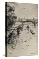 The Pont Du Carrousel, 1915-Frank Milton Armington-Stretched Canvas