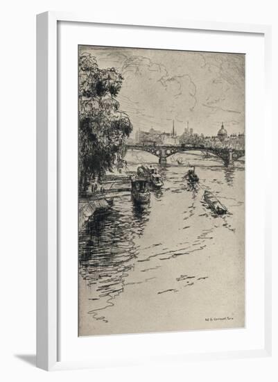 The Pont Du Carrousel, 1915-Frank Milton Armington-Framed Giclee Print