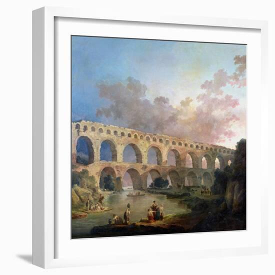 The Pont Du Gard, Nimes, circa 1786-Hubert Robert-Framed Giclee Print