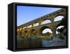 The Pont du Gard Roman Aquaduct Over the Gard River, Avignon, France-Jim Zuckerman-Framed Stretched Canvas