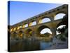 The Pont du Gard Roman Aquaduct Over the Gard River, Avignon, France-Jim Zuckerman-Stretched Canvas