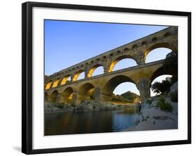 The Pont du Gard Roman Aquaduct Over the Gard River, Avignon, France-Jim Zuckerman-Framed Photographic Print