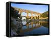 The Pont du Gard Roman Aquaduct Over the Gard River, Avignon, France-Jim Zuckerman-Framed Stretched Canvas