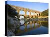 The Pont du Gard Roman Aquaduct Over the Gard River, Avignon, France-Jim Zuckerman-Stretched Canvas