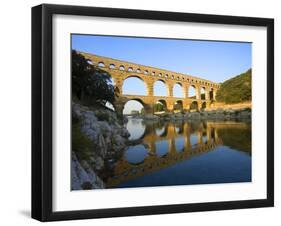 The Pont du Gard Roman Aquaduct Over the Gard River, Avignon, France-Jim Zuckerman-Framed Photographic Print