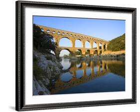 The Pont du Gard Roman Aquaduct Over the Gard River, Avignon, France-Jim Zuckerman-Framed Photographic Print