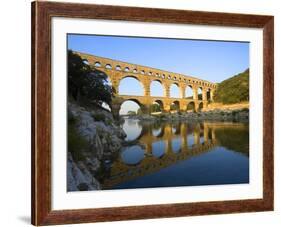 The Pont du Gard Roman Aquaduct Over the Gard River, Avignon, France-Jim Zuckerman-Framed Photographic Print