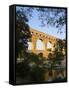 The Pont du Gard Roman Aquaduct Over the Gard River, Avignon, France-Jim Zuckerman-Framed Stretched Canvas