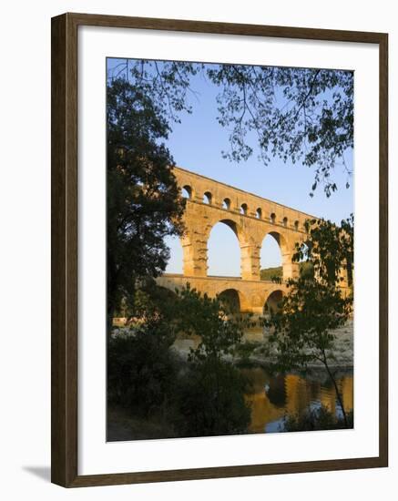 The Pont du Gard Roman Aquaduct Over the Gard River, Avignon, France-Jim Zuckerman-Framed Photographic Print