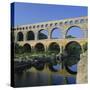 The Pont Du Gard, Roman Aqueduct, Gard Near Nimes, Languedoc, France, Europe-Ruth Tomlinson-Stretched Canvas