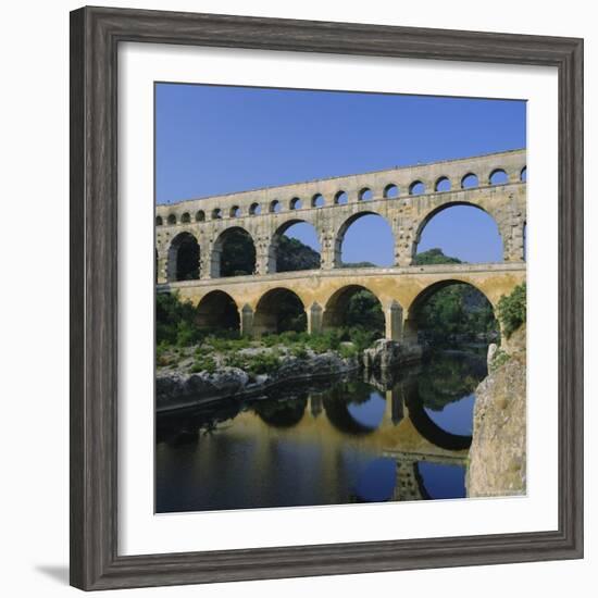 The Pont Du Gard, Roman Aqueduct, Gard Near Nimes, Languedoc, France, Europe-Ruth Tomlinson-Framed Photographic Print