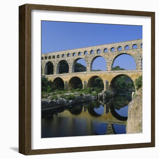 The Pont Du Gard, Roman Aqueduct, Gard Near Nimes, Languedoc, France, Europe-Ruth Tomlinson-Framed Photographic Print