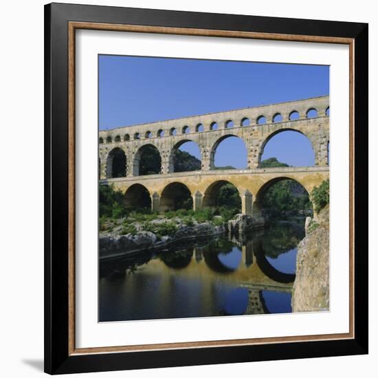 The Pont Du Gard, Roman Aqueduct, Gard Near Nimes, Languedoc, France, Europe-Ruth Tomlinson-Framed Photographic Print