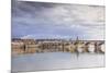 The Pont Jacques-Gabriel across the River Loire in Blois, Loir-et-Cher, Centre-Val de Loire, France-Julian Elliott-Mounted Photographic Print