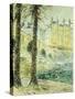 The Pont Marie in the Snow; Le Pont Marie, Effet De Neige, C.1926-Gustave Loiseau-Stretched Canvas