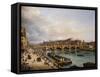 The Pont Neuf 1832-Giuseppe Canella-Framed Stretched Canvas