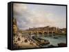 The Pont Neuf 1832-Giuseppe Canella-Framed Stretched Canvas