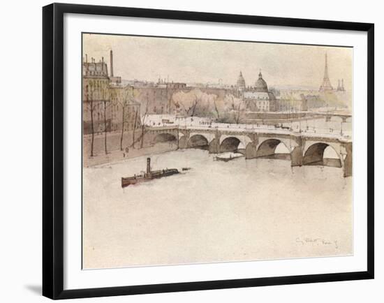 The Pont Neuf, 1915-Eugene Bejot-Framed Giclee Print