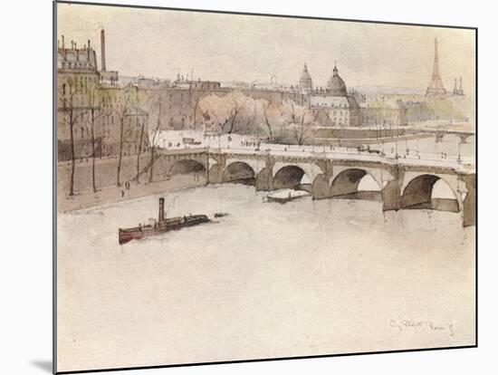 The Pont Neuf, 1915-Eugene Bejot-Mounted Giclee Print