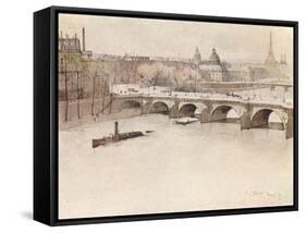 The Pont Neuf, 1915-Eugene Bejot-Framed Stretched Canvas