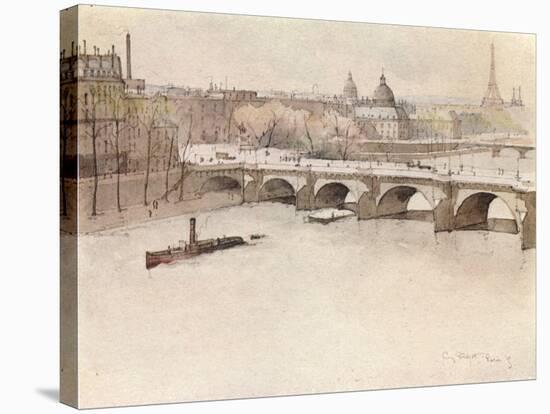 The Pont Neuf, 1915-Eugene Bejot-Stretched Canvas