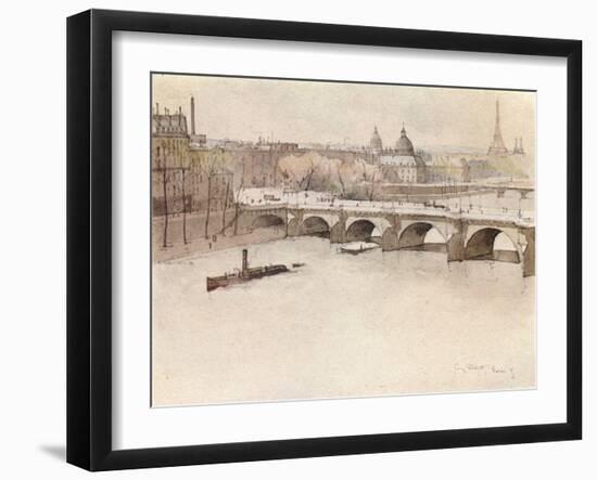 The Pont Neuf, 1915-Eugene Bejot-Framed Giclee Print