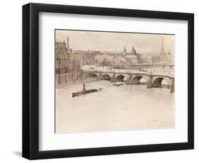 The Pont Neuf, 1915-Eugene Bejot-Framed Giclee Print