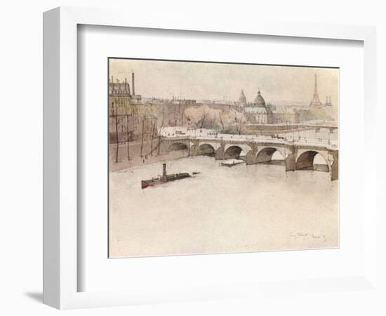 The Pont Neuf, 1915-Eugene Bejot-Framed Giclee Print