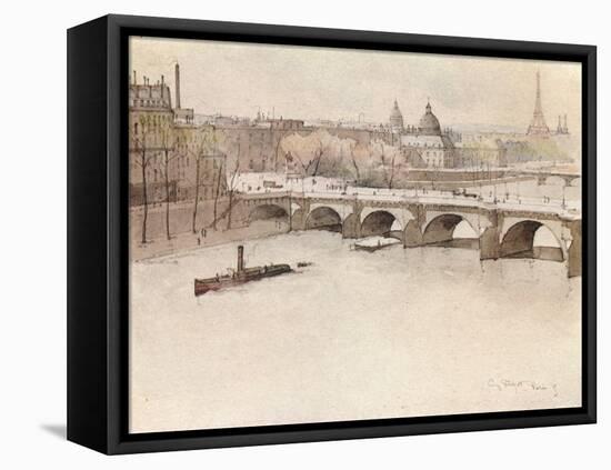 The Pont Neuf, 1915-Eugene Bejot-Framed Stretched Canvas