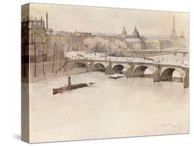 The Pont Neuf, 1915-Eugene Bejot-Stretched Canvas