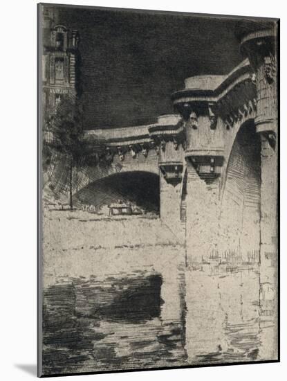 The Pont Neuf, 1915-Roi Partridge-Mounted Giclee Print