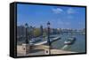 The Pont Neuf And Seine River-Cora Niele-Framed Stretched Canvas