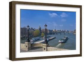 The Pont Neuf And Seine River-Cora Niele-Framed Giclee Print