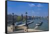 The Pont Neuf And Seine River-Cora Niele-Framed Stretched Canvas